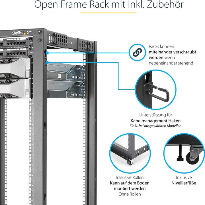 Produktbild StarTech Open Frame (25 HE, 19 Zoll Rack)