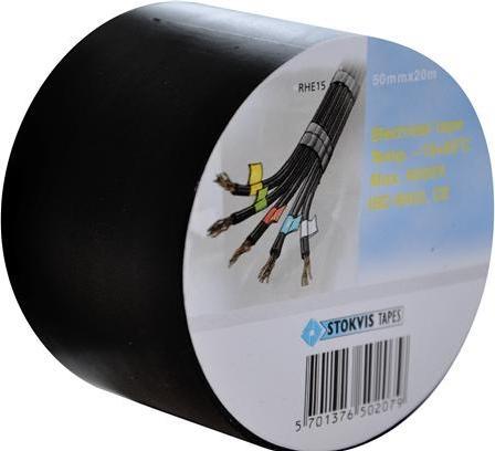 Stokvis Tapes STOKVIS PVC insulating tape 50 mm x 20 m, assorted (50 mm)