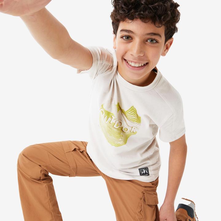 Actual product image Quechua Wander-T-Shirt NH100 Kinder Gr. 122–170 beige