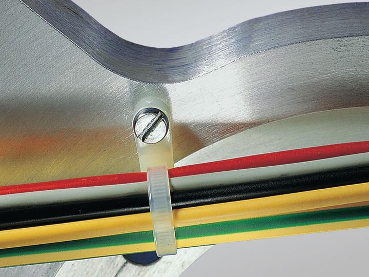 Actual product image HellermannTyton Fixing tie T50ML 390X4,7mm nature (Fixing loops, 390 mm, 100 pcs.)