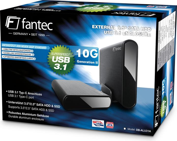 Produktbild Fantec DB-ALU31A (3.5", 2.5")