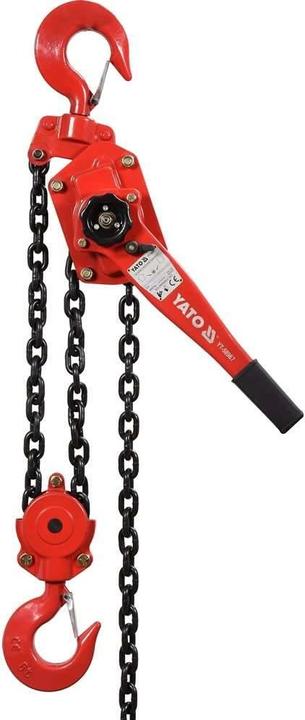 Produktbild Yato Profi Hand Ratschenzug 6000 kg YT-58967 Kettenzug 6 Tonnen Flaschenzug