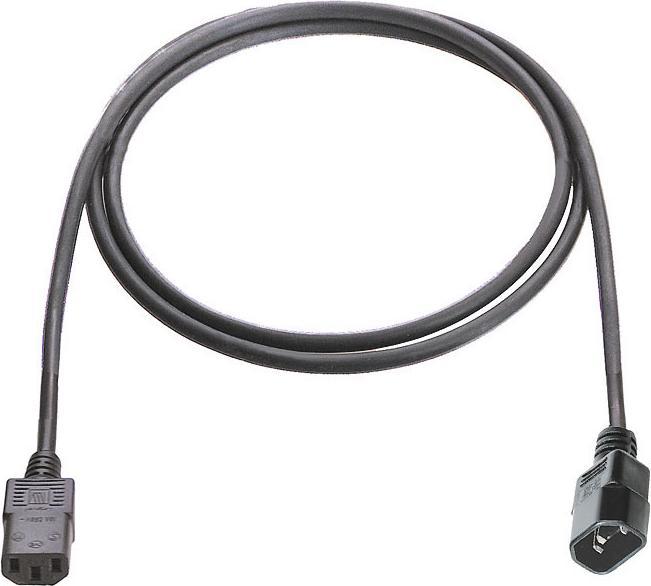 As - Schwabe Kaltgeräte-Verlängerung 70°C 2m, schwarz (2 m)