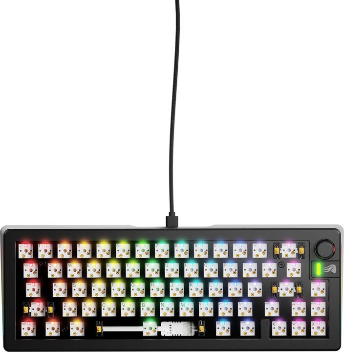 Actual product image Glorious GMMK 3 65 % custom gaming keyboard - barebone, ANSI layout, black (Cable)