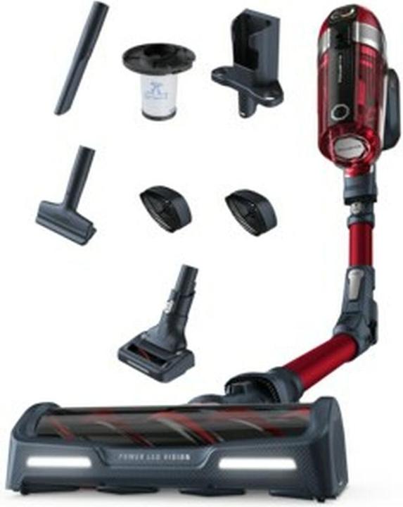Actual product image Tefal TY9879WO stick vacuum/electric broom Bagless 0.9 L Black, Red