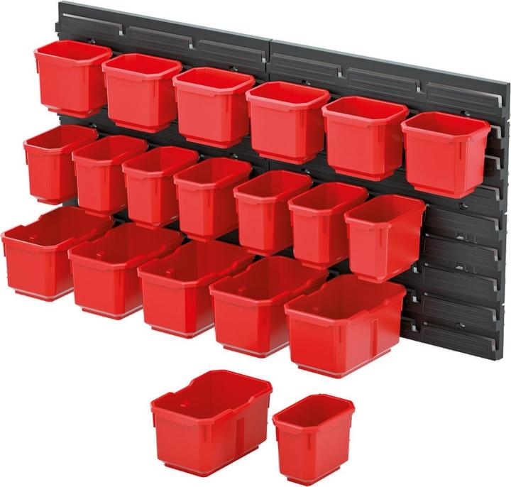 Actual product image Kistenberg Hanging wall with 20 tool boxes ORDERLINE 800x165x400