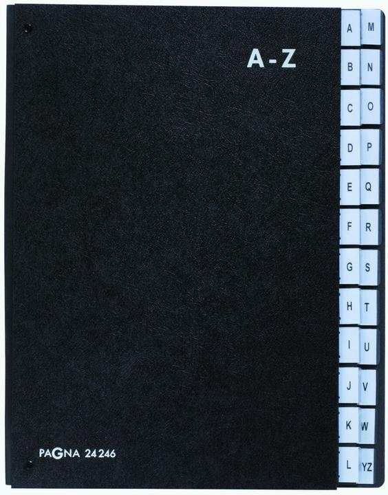 Produktbild Pagna Pultordner, DIN A4, 24 F„cher, A - Z, schwarz (A4, 1 x)