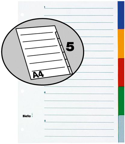 Produktbild Biella Register Vollformat aus PP, farbig