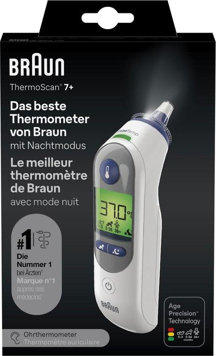 Actual product image Braun ThermoScan 7+ (Ear)
