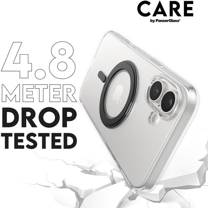 Produktbild PanzerGlass CARE Feature Case Kickstand & MagSafe iPhone '24 6.7" black (Apple iPhone 16 Plus)