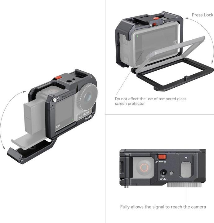Actual product image SmallRig Cage für DJI Osmo Action 3 (Osmo Action)