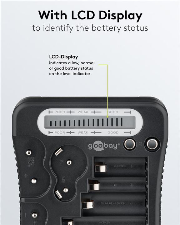Immagine prodotto Goobay Tester per batterie LCD
