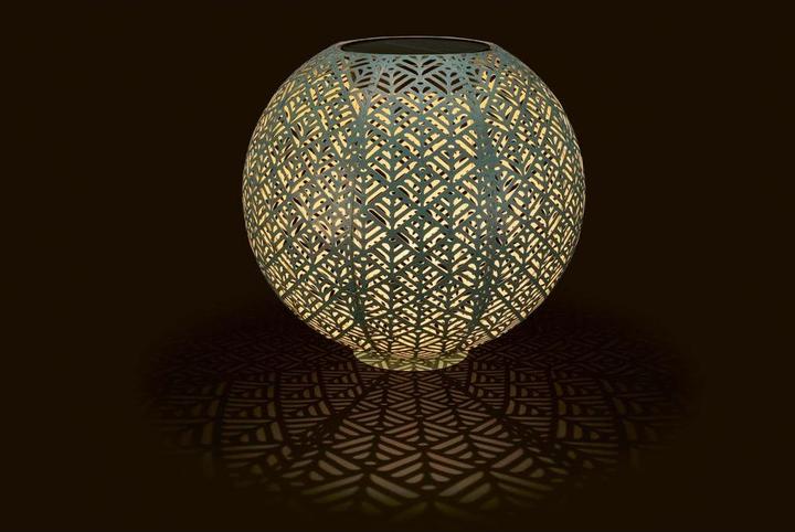 Produktbild STT Windlicht Solar Antic Ball Sofia, Ø 30 cm, Aqua
