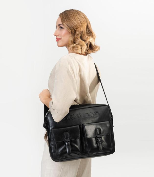 Image du produit Farmhood Memphis Porte-documents Messenger en cuir 38 cm Compartiment pour ordinateur portable