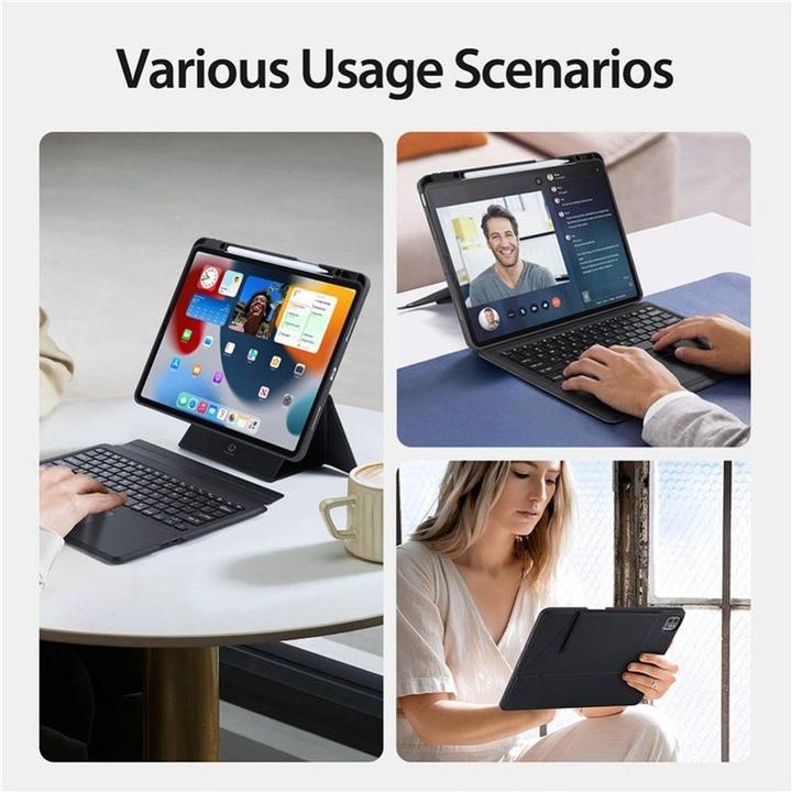 Image du produit Dux Ducis Étui pour clavier de la série DK (US, iPad Pro 12.9 2020 (4. Gen), iPad Pro 12.9 2021 (5ème génération), iPad Pro 12.9 2022 (6e génération))