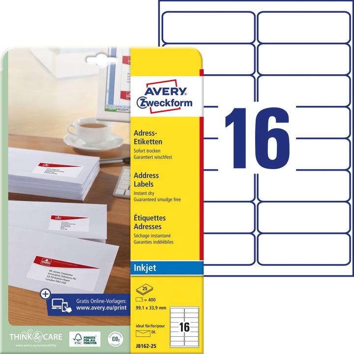 Image du produit Avery Étiquettes d'adresse