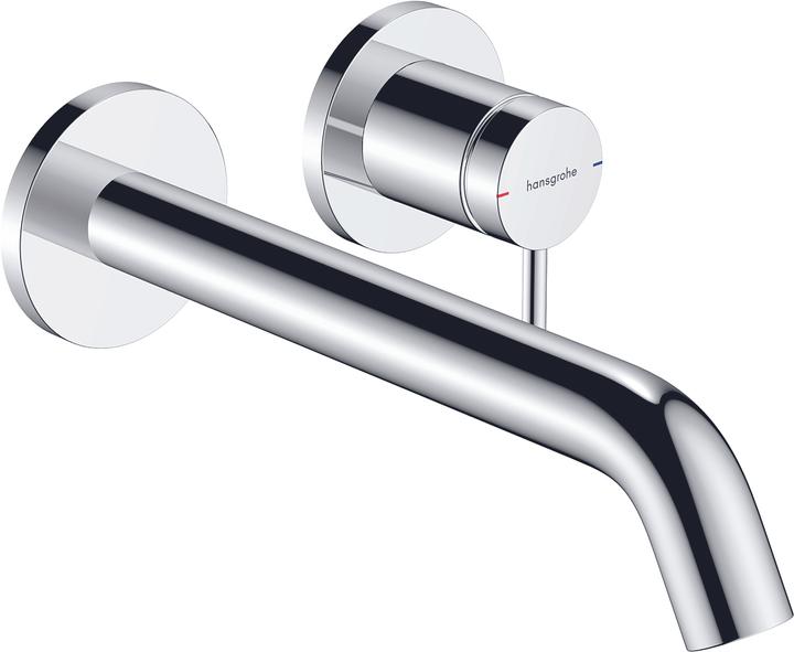hansgrohe Tecturis S miscelatore monocomando per lavabo da incasso a parete, sporgenza 225 mm, 73351