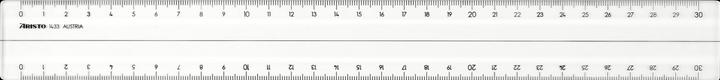 Nutritional values and ingredients Aristo Plastic ruler 30cm (30 cm)