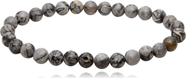 Leyda Armband Fossilienjaspis (18 cm, Stein)