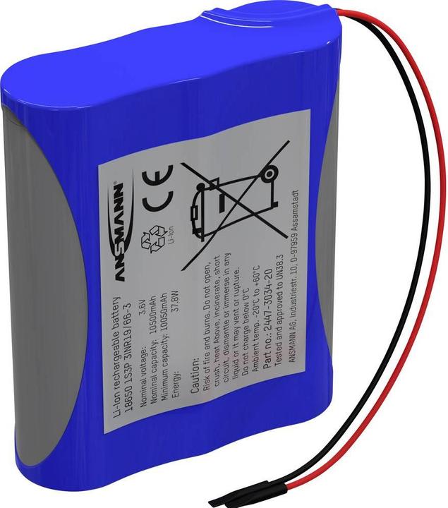 Produktbild Ansmann Li-Ion Battery Pack 1S3P (1 Stk., 18650, 10500 mAh)