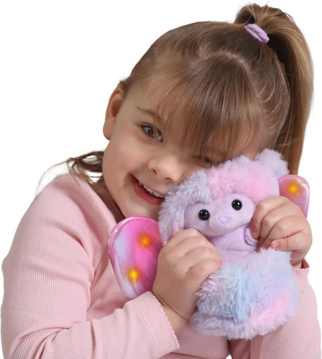 Actual product image Spectron Curlimals Flutter Wonders Pink Interactive plush toy (27 cm)