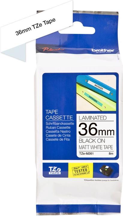 Immagine prodotto Brother TZe-M261 Opaco (3.60 cm, Trasparente)