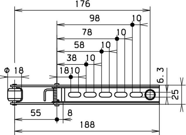 Actual product image Dormakaba MK 397 driver flap (Room door, Entrance door, Wooden door, French window, Indoor)