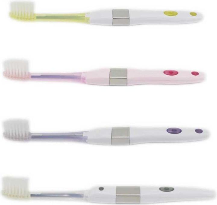 Immagine prodotto Schnarwiler Zahnbürste mit Ionen Technologie FEIN inkl. 30ml Zahnpasta und 2 Ersatzbürsten - assortierte Farben (30 ml)
