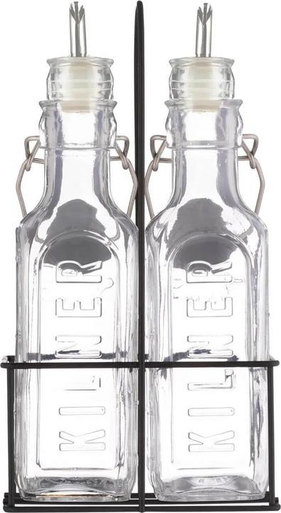 Kilner Bouteilles huile/vinaigre avec support 2x 0.3 l (300 ml)
