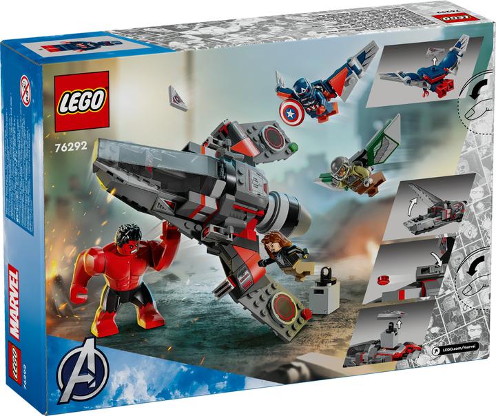Actual product image LEGO Showdown zwischen Captain America und Red Hulk (76292, LEGO Marvel)