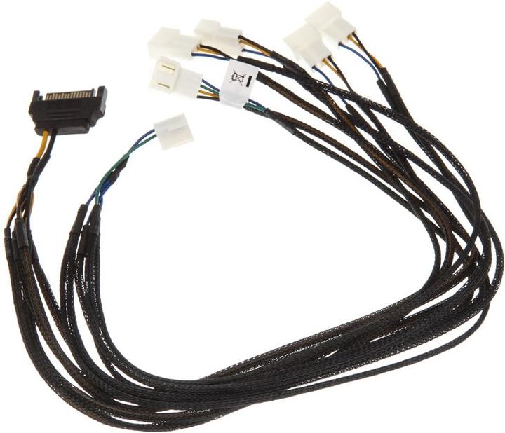 Actual product image Akasa Flexa FP5S PWM distribution cable (5 fans) - sleeved