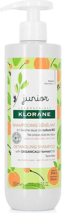Produktbild Klorane Junior Pfirsich Entwirrendes Shampoo (500 ml) (500 ml, Flüssiges Shampoo)