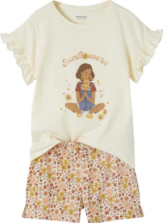 Produktbild Vertbaudet 2er-Pack kurze Mädchen Schlafanzüge aus Rippjersey Oeko-Tex (140)