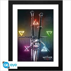 Produktbild GB Eye The Witcher Framed Print Cornice Signs & Swords