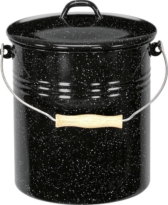 Krüger Mülleimer 5l m.D. sw-wss gesp. (5 l)