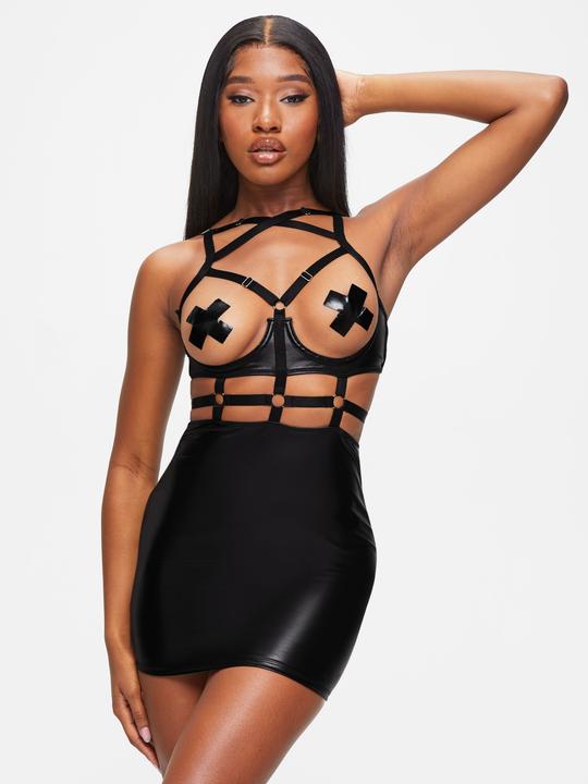 Image du produit Ann Summers Robe en Wetlook 'The Minx' - noir (M)