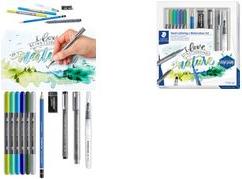 Actual product image Staedtler Design Journey Handlettering & Watercolor Set (Multicolor, 11 x)