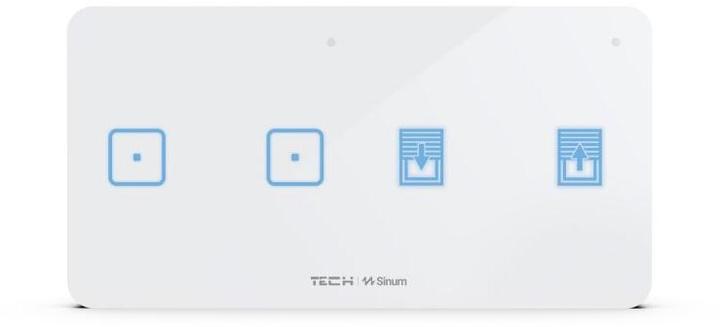Produktbild No Name Drahtloser zweipoliger Schalter für Licht und Rollladen weiss WSZ-22P Tech Steuerungen