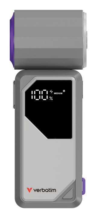 Actual product image Verbatim Handventilator Cool'n'Go AirJet grau/lila