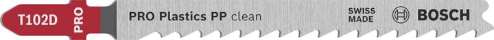 Nutritional values and ingredients Bosch Professional Zubehör PRO Plastics PP clean T102D jigsaw blade, 100 mm, 3 pcs.