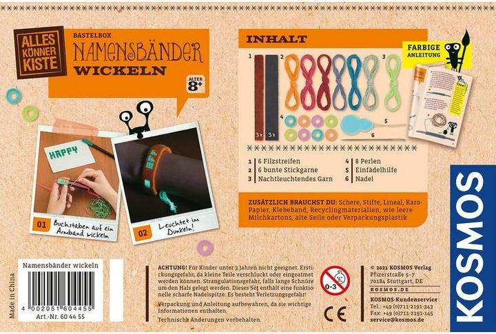 Actual product image Kosmos Name tapes