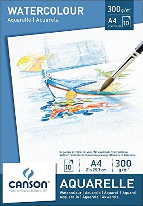 Canson Aquarelle (A4, Blanko)