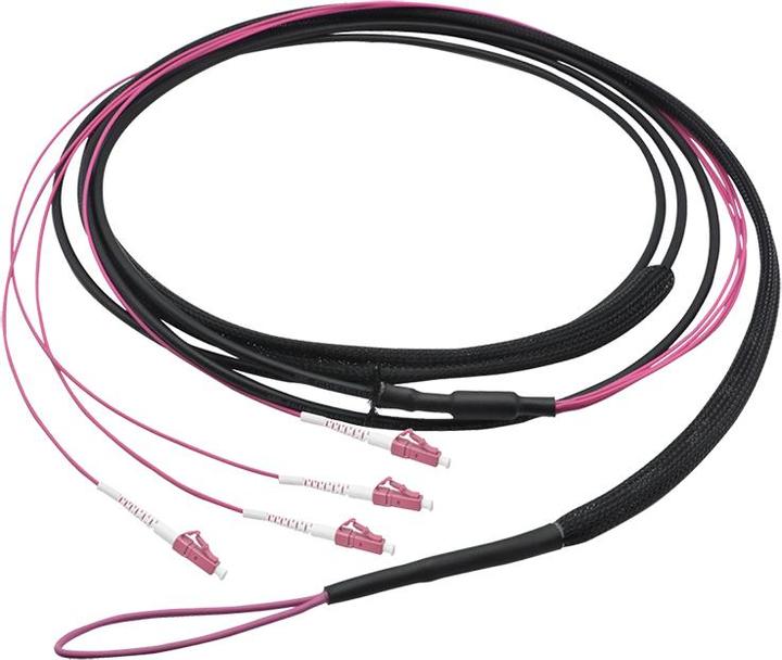Actual product image LogiLink Fibre optic trunk cable U-DQ(ZN)BH, 4 fibres multimode OM4, LC/UPC - LC/UPC, 70 m (70 m)