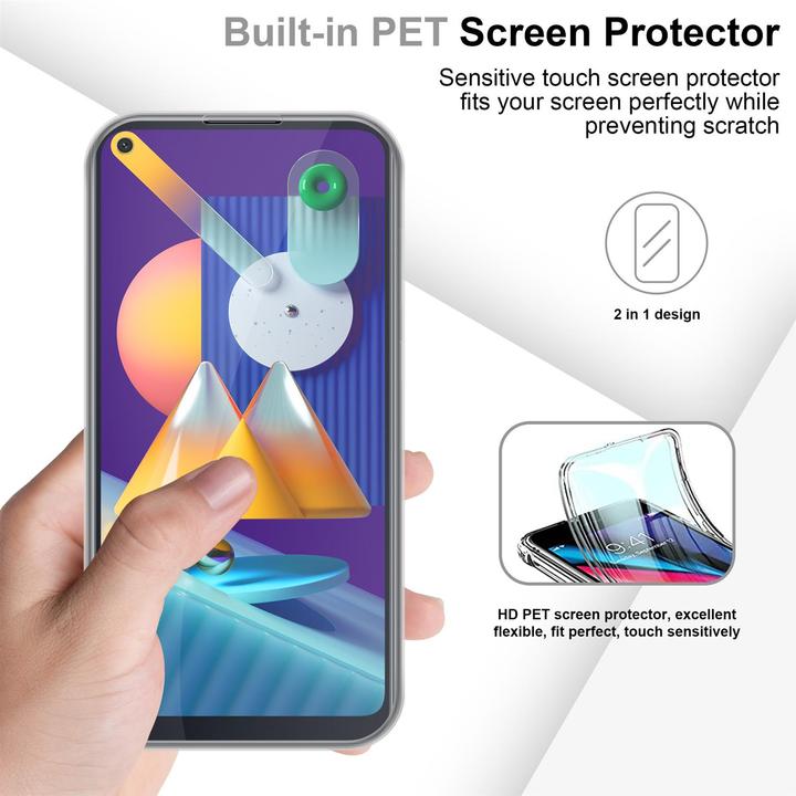 Produktbild Cadorabo TPU 360 Grad Case Cover (Samsung Galaxy M11, Samsung Galaxy A11)
