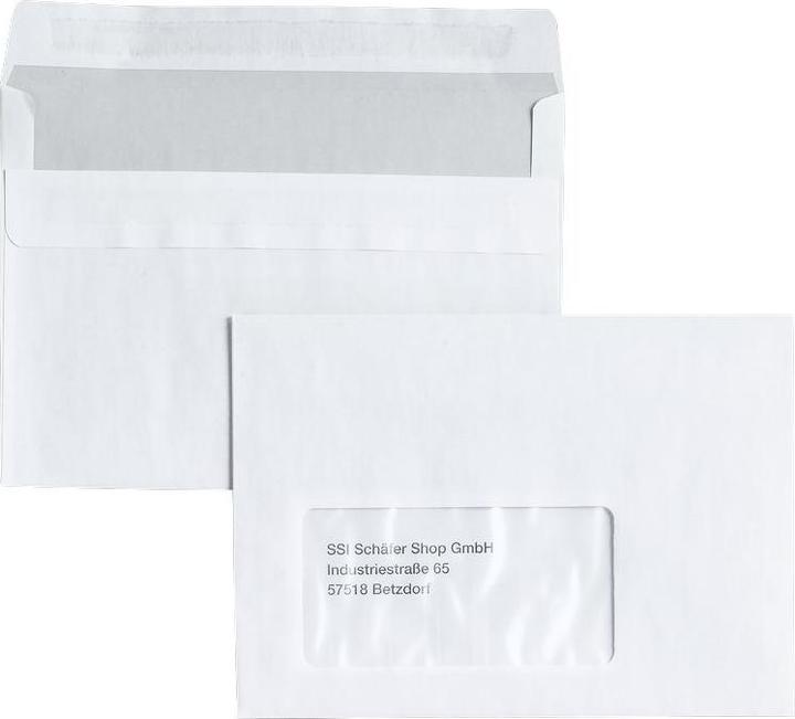 Actual product image Elepa Envelope with window right (162 x 114 mm, 25 x)