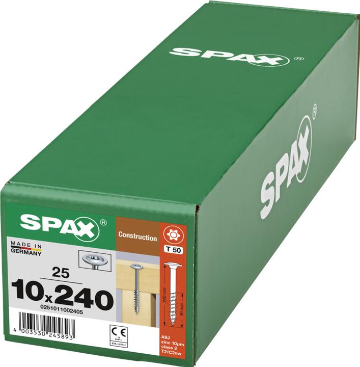 Produktbild Spax Holzbauschrauben (25 Schrauben pro Stück)