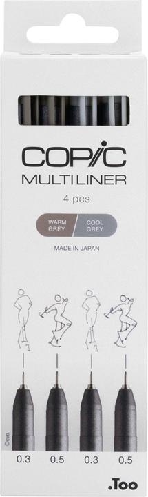 Image du produit Copic Multiliner (Gris chaud, Gris froid, 4 x)