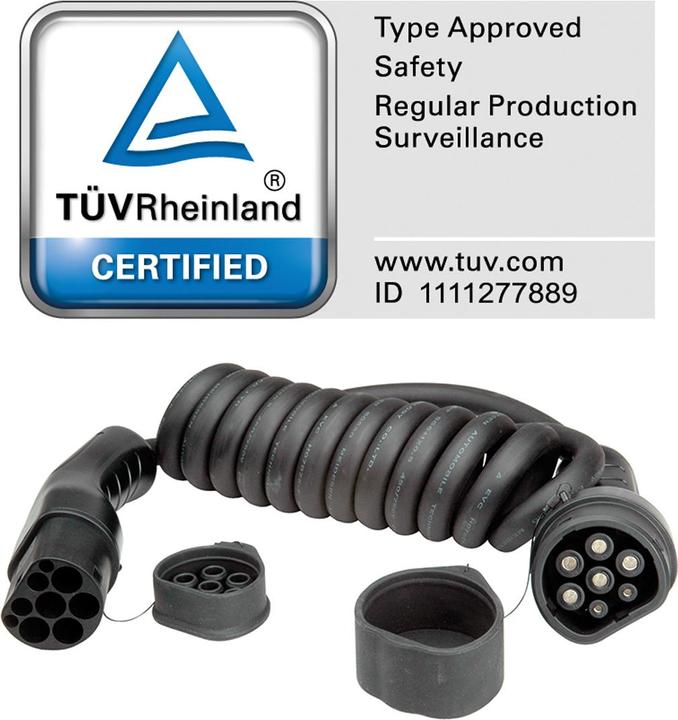 Produktbild Roline E-Auto Ladekabel (Typ 1, 11 kW, 16 A, 5 m)