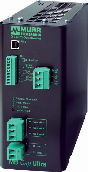 Actual product image Murr Elektronik Ultra Buffer Module IN 24VDC OUT 24VDC/20A - Power Supply - 480 W (480 VA)