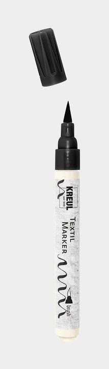 Produktbild Kreul Textilmarker brush, Pinselspitze, schwarz (Schwarz)